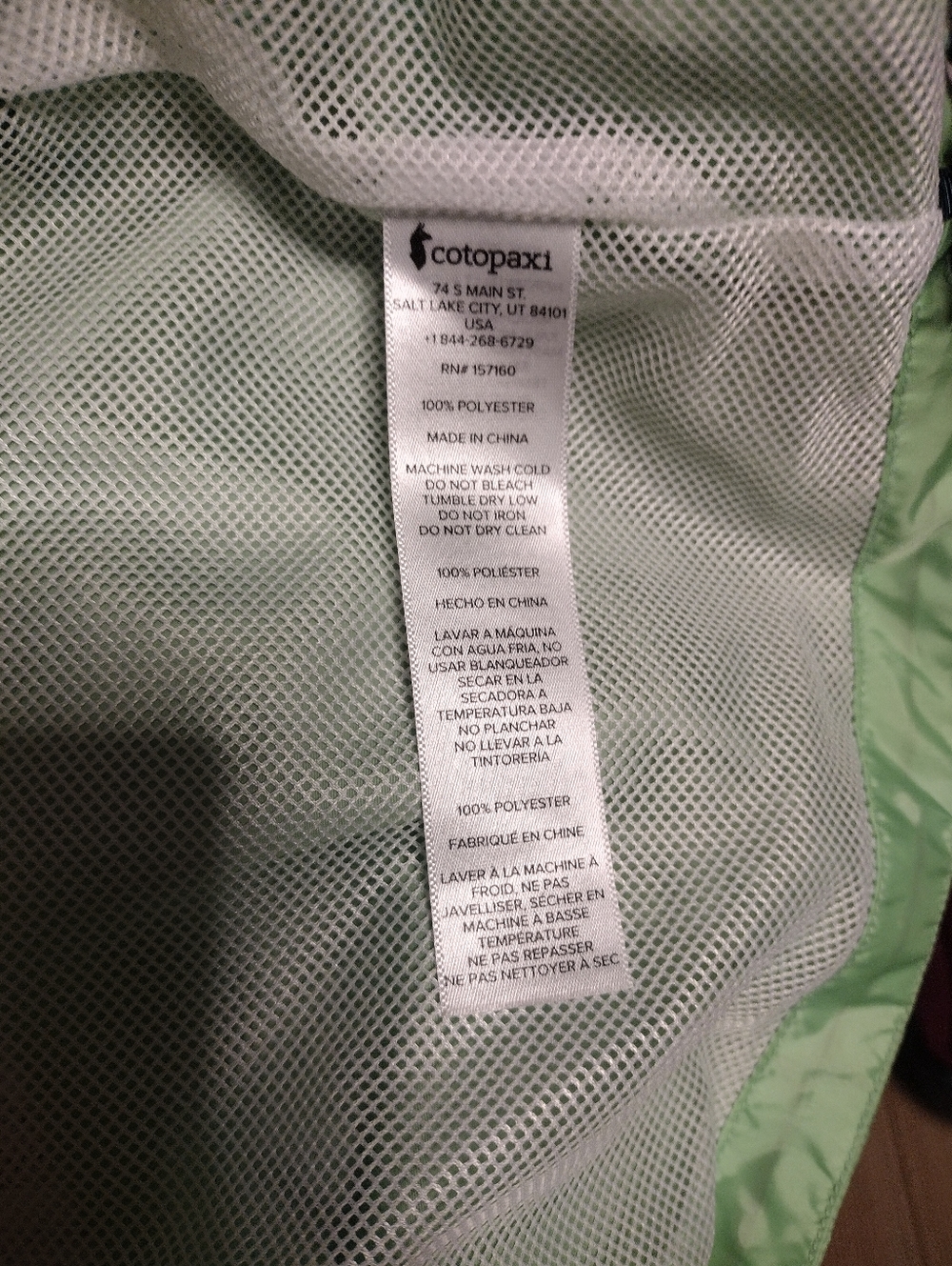 cotopaxi Teca Windbreaker Colorblock Cropped Jacket - Picture 4 of 5